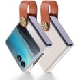 thumbnail image 1 of for Motorola Razr 40 Ultra Hand Strap Protective Case, for Motorola Razr+ Plus Premium Feel PU Leather Case, Razr 40 Ultra Case with Stand, 1 of 5