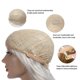 thumbnail image 5 of Pelucas con flequillo para mujer, peluca ondulada suelta, larga, recta, marrón, rubia mixta, pelucas sintéticas para mujer, raya en medio que resalta las bandas, 5 of 5
