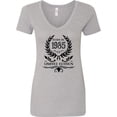 thumbnail image 3 of Inktastic Born in 1985 Limited Edition Women's V-Neck T-Shirt, 3 of 5