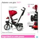thumbnail image 5 of Triciclo para Niños The Baby Shop  para bebés, evolutivo Luz y Sonido Rojo - 7 en 1, 5 of 7