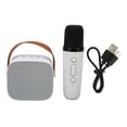 thumbnail image 1 of Oubit Ensemble de Haut-Parleur et Micro Sans Fil de Karaoké, Ensemble de Haut-Parleur et Microphone Bluetooth Haut-Parleur Rétro Sans Fil avec Microphone Mini Machine de Karaoké pour Fête Conçue avec Précision, 1 of 9