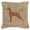 Brown, variant on Pointer Burlap and Orange Indoor & Outdoor Decorative Fabric Pillow - 18 x 18 in.