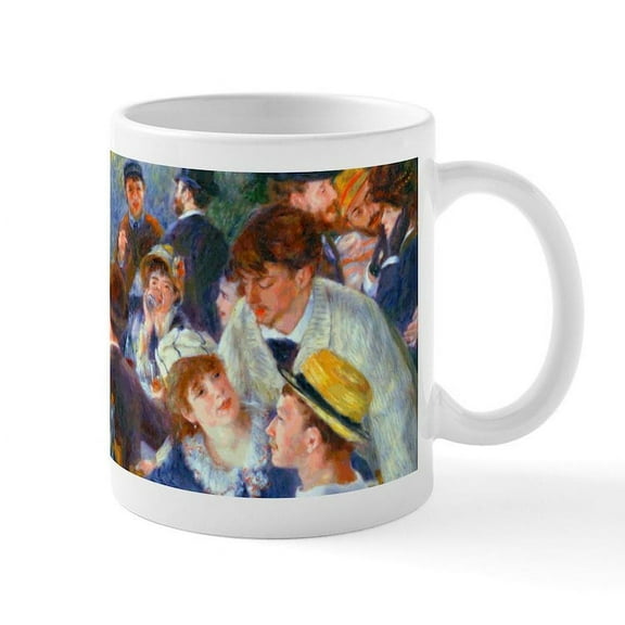 CafePress - Renoir Boating Party Mug - 11 oz Ceramic Mug - Novelty Coffee Tea Cup