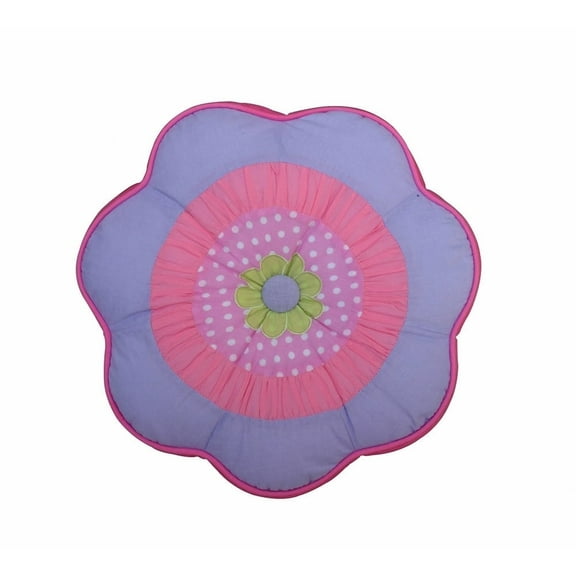 Cozy Line Home Fashion Blossom Round Flower Novelty Cotton Throw Pillow