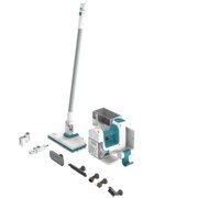 BLACK+DECKER Steam-Mop Multipurpose Steam Cleaning System with 7 Attachments + Storage Wall Mount, BHSM15FX10