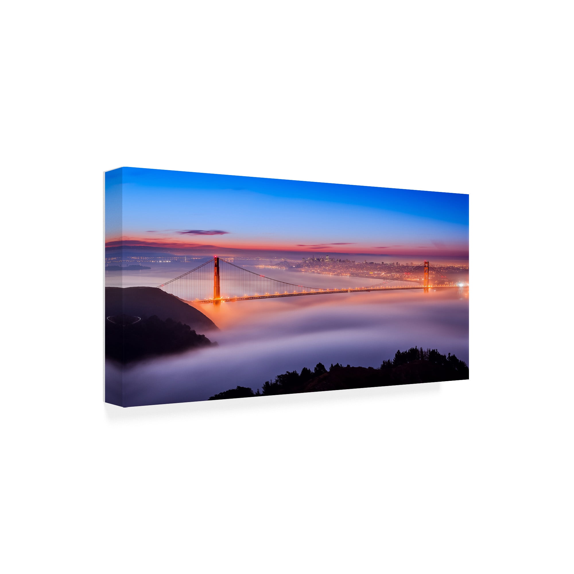 Trademark Fine Art 'Fog at The Gate' Canvas Art by Joe Azur