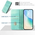 thumbnail image 4 of Allytechgroup for Samsung Galaxy S25 Plus/S25+ Case Folio Stand RFID Blocking [Compatible with MagSafe] Magnetic Wallet Cover with Card Holder/Pockets/ PU Leather Soft TPU Shockproof Cover, Mint, 4 of 16