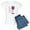 With Blue Strpe Pant, variant on CafePress - Husband For Wine Women's Light Pajamas - Women's Short Sleeve Print T-Shirt and Pants Light Cotton Pajama Set