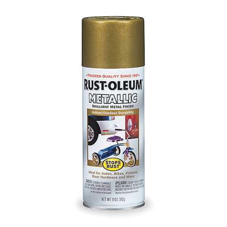 - RUST-OLEUM 7275830 Spray Paint,Burnished Brass,11 oz.
