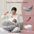 thumbnail image 2 of Momcozy Original Nursing Pillow, Ergonomic Breastfeeding Pillows with Security Fence for Baby- Gazelle, 2 of 6