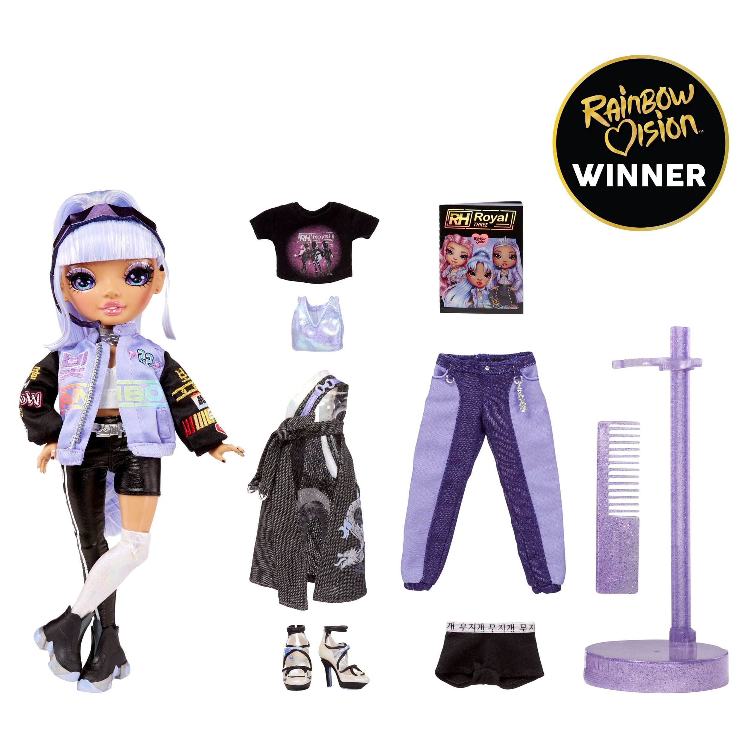 Rainbow High Rainbow Vision Royal Three K-Pop – Tessa Park Fashion Doll. Gift for Kids 6-12
