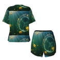 thumbnail image 5 of Picia Jelly Fish Pajamas Sets for Women Soft Short-Sleeved Pjs with Lounge Shorts Two Piece Sleepwear-4X-Large, 5 of 9
