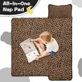 thumbnail image 4 of Brown and Black Leopard Print Toddler Nap Mats for Kids Preschool,Sleeping Mat Bag or Kids,Toddler Sleeping Bag,Toddler Nap Mat or Daycare, 4 of 6