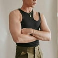 thumbnail image 5 of Kiplyki Men's Fashion Hollow Out T-Shirt Off-the-shoulder Bottoming Shirt Vest, 5 of 6