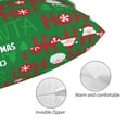 thumbnail image 3 of Naloa Cute Santa Pillow Covers, Throw Pillow Case Cushion Covers,Cushion for Bedroom,Couch,Home-16"x24", 3 of 6