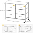 thumbnail image 2 of Dressers for Bedroom Television Dressers 3-7 Drawer Dressers Fabric Dressers Television Stand Dressers Bedroom Table, 2 of 9