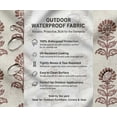 thumbnail image 5 of Soimoi Printed Waterproof Taffeta Fabric - Beige Leaves Pattern | 56" Wide | For Outdoor Cushions, Awnings, Table Covers & Upholstery Projects, By 10 Yard, 5 of 7