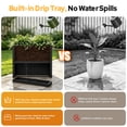 thumbnail image 5 of GONICHA Outdoor Planter Box,Large Rectangular All-Weather Garden Bed for Plants, Flowers, Black, 5 of 8