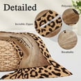 thumbnail image 2 of Leopard Printed Pillow Covers, Linen Long Throw Pillow Case, Funny Animals Textured Bathtubs Holiday Pillow Protector Decorative Cushion Cover for Living Room/Bedroom 20" x 36", 2 of 8