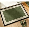 thumbnail image 2 of PLPPYFS Indoor Door Mat, 16"x24", Bathroom Rugs Non Slip Washable, Super Absorbent Thin Bath Mat Small Quick Dry Bathroom Rug, Front Door Mat for Back Door Inside Floor Rugs for Entryway-Green Square, 2 of 7