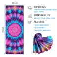 thumbnail image 2 of Colorful Tie Dye Mandala Pattern Hot Yoga Mat Towel Non Slip for Hot Yoga - Quick-Drying Yoga Mat Cover with 4 Corner Pockets with Travel Bag - Hot Yoga Towel Non Slip 70"x26", 2 of 6