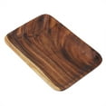 thumbnail image 1 of Plato de madera, bandeja de comida, plato de sushi, bandeja de comida de madera ecológica marrón rectangular saludable, para panadería casera restaurante cafetería tienda Ecomeon no, 1 of 6