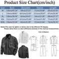 thumbnail image 3 of uikmnh Jackets For Men,Male Solid Color Large Size Outdoor Autumn and Winter Jacket with Multiple Pockets and Lapel Air Force Flight Suit Baseball Jacket,Size L, 3 of 5