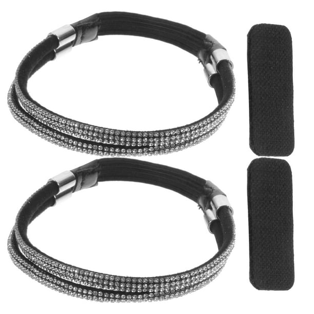 par de correas elásticas para tacones altos, cordones ajustables para zapatos de mujer.
