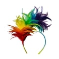 thumbnail image 4 of Diadema de plumas Moda Boho Cómodo Banda para el cabello Señoras Sombreros para disfraces Fiesta de cumpleaños Escenario Banquete de bodas A Salvador  Banda para el cabello, 4 of 8