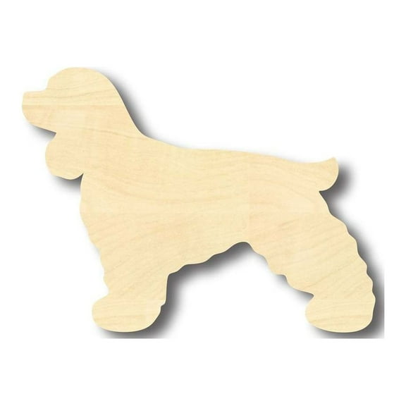 Unfinished Wood Cocker Spaniel Dog Shape - Animal - Pet - Craft - up to 46" DIY 24" / 1/8"