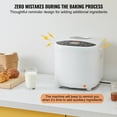 thumbnail image 2 of VEVOR Bread Maker, 19-in-1 2LB Dough Machine, Nonstick Ceramic Pan Automatic Breadmaker with Gluten Free Setting, Whole Wheat Bread Making, Digital, Programmable, 3 Loaf Sizes, 3 Crust Colors, White, 2 of 9