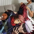 thumbnail image 4 of Jujutsu Kaisen Flannel Blanket Soft Bed Sofa Throw Cozy Lightweight Birthday Gift Cool for Boys, 4 of 8