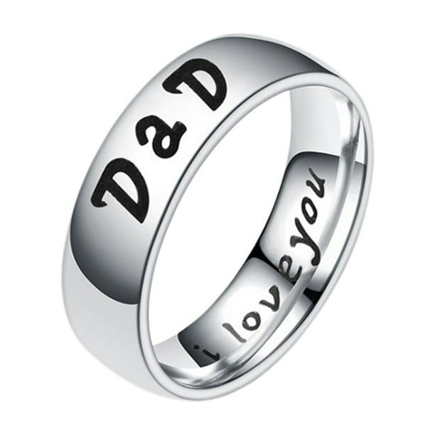 Anillo de titanio de acero de joyería de uso diario con diseño de la personalidad de la joyería