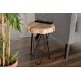 thumbnail image 1 of Primo International Mina Acacia Wood and Iron Accent Table, 1 of 5