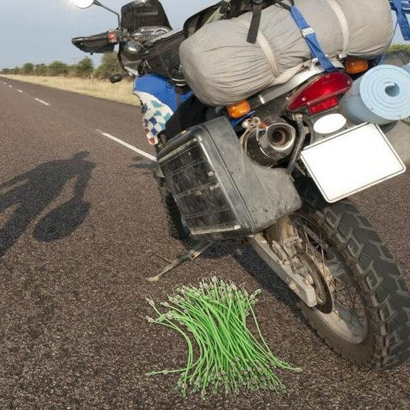 OUNONA 50pcs Small Elastic Straps with Metal Hooks Short Bungee Cords for Luggage Outdoor Camping Heavy Duty Elastic Straps for Travel and Storage