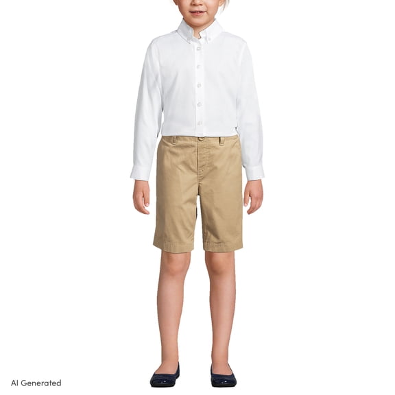 Lands' End Kids Elastic Waist Pull On Shorts