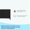 thumbnail image 6 of Graco Benton 6 Drawer Nursery Double Dresser, Black, 6 of 10