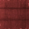 thumbnail image 1 of Ahgly Company Machine Washable Indoor Square Abstract Red Modern Area Rugs, 8' Square, 1 of 4