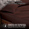thumbnail image 6 of BNM Egyptian Cotton 300 Thread Count Sheet Set, King, Mocha, 6 of 10