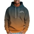 thumbnail image 1 of Hoodie for Men Fashion Print Leisure Draw Rope Hooded Sweatshirt for Outdoor, Casual, Daily Use, 1 of 5