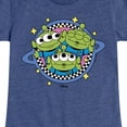thumbnail image 3 of Toy Story - Aliens Checker Planet - Youth Girls Fitted Short Sleeve T-Shirt, 3 of 5