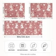 thumbnail image 2 of Yayeee Pillowcase King Size Set of 2 Satin Wrinkle Resistant Pillow Case, Bunny Love Blooms, 2 of 8