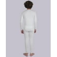 thumbnail image 2 of INNERSY Boys' Light Thermal Underwear Set Long Johns for Kids Long Sleeve&Pant(Large,White), 2 of 6