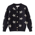 thumbnail image 4 of Mode Enfant 2-12 Ans Pentagramme Bouton Col Rond Chandail Cardigan Manches Longues à Capuche Veste Décontractée/veste, 4 of 8