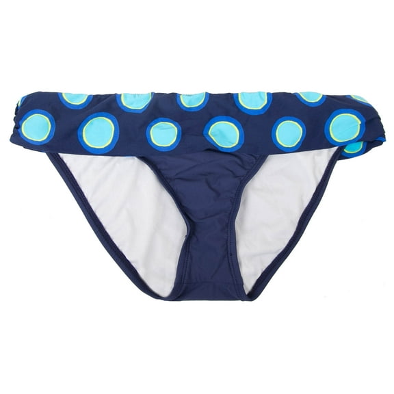 Tommy Hilfiger Women's Navy Banded Circle Print Classic Bikini Swim Bottom