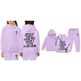 thumbnail image 4 of KidS Jesus Loves You Print Hooded Sweatshirts Long Sleeve Girls Loose Pullover and Jogger Sweatpants 2 Piece Fall Clothes Faith Over Fear Hoodie 7-8 Years Cute&nbsp;Boys Girls&nbsp;Clothing, 4 of 5