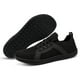 thumbnail image 4 of Zapatillas de deporte anchas de malla para correr, transpirables para entrenar (Negro 42)., 4 of 9