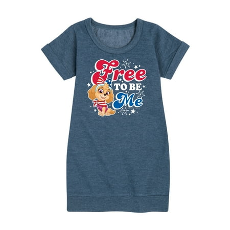 

Paw Patrol - Americana - Free to be Me - Toddler & Youth Girls Fleece Dress