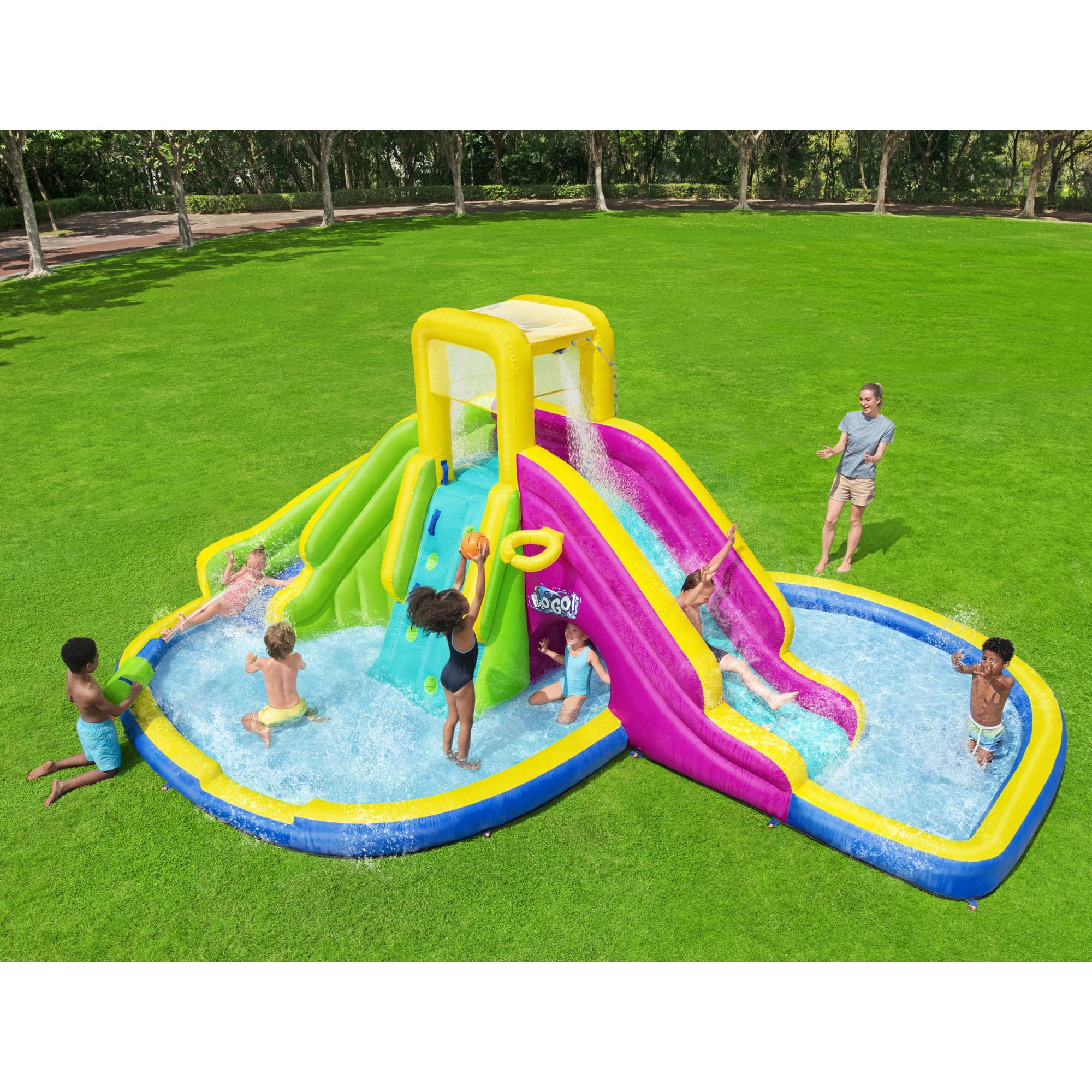 Bestway - H2OGO! 8'8” Tidal Tower Kids Inflatable Water Park 