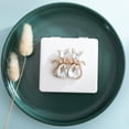 thumbnail image 2 of HLONK Purses Mirror for Purse Purse Mirror Compact Portable Mirror Carry White Pu Glass Lovers, 2 of 6